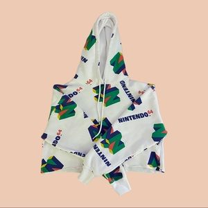 Nintendo Cropped Hoodie